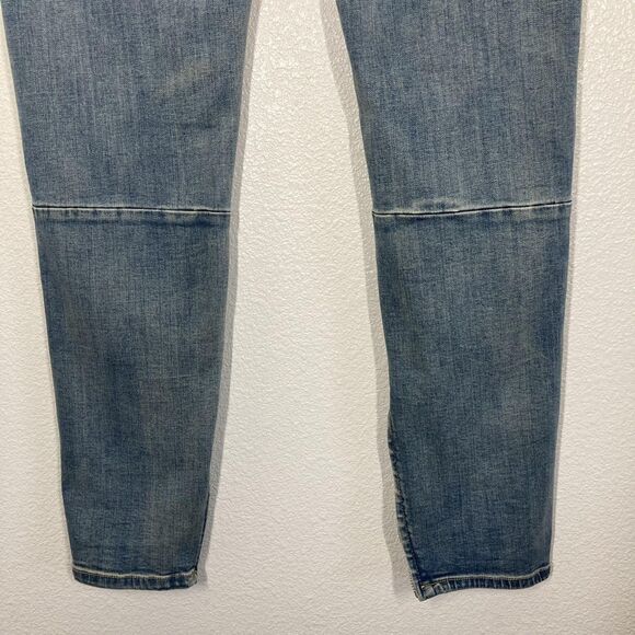 mnml Jeans Mens 40 Blue Light Wash Skinny Tapered Ankle Zip Button Fly Stretch - Picture 14 of 16